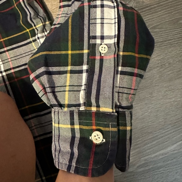 Ralph Lauren Men's Large Oxford Cotton Plaid Button Down Long Sleeve Shirt - Picture 13 of 15